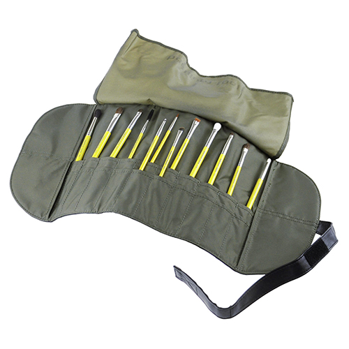 מארז 12 מברשות עיניים - Bdellium tools Studio Line