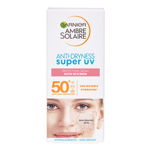 קרם פנים גרנייה - GARNIER AMBRE SOLAIRE SENSITIVE Advanced Face Protection Cream SPF50 – תמונה 2