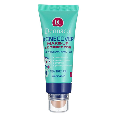 קונסילר ומייקאפ לעור הסובל מאקנה דרמקול - Acnecover Foundation & Concealer