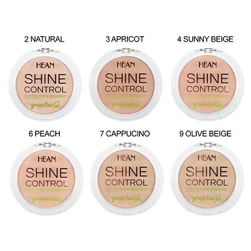 HEAN פודרה בגימור מט- SHINE CONTROL - MATTE CARE POWDER – תמונה 3