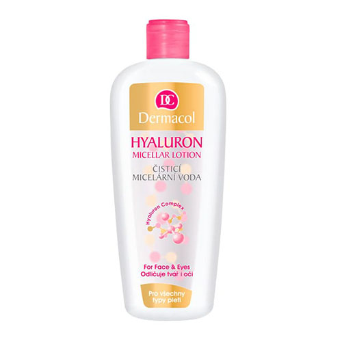 מסיר איפור היאלרוני של דרמקול - Hyaluron Micellar Lotion