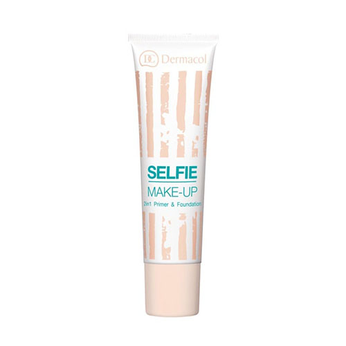 פריימר ומייקאפ במוצר אחד דרמקול - Selfie Make Up 2 in1 Primer & Foundation