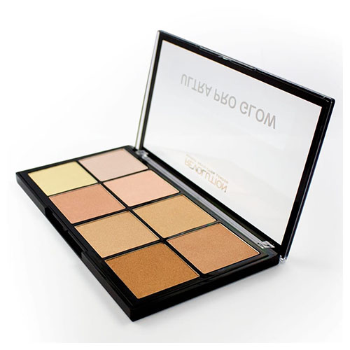 ⁦פלטת הייליטר - MAKEUP REVOLUTION ULTRA PRO GLOW⁩ – תמונה ⁦3⁩