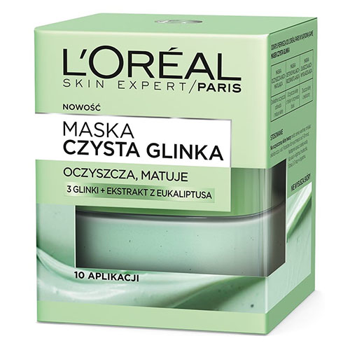 מסיכת חימר לוריאל - PURE CLAY MASK - Cleansing and matting