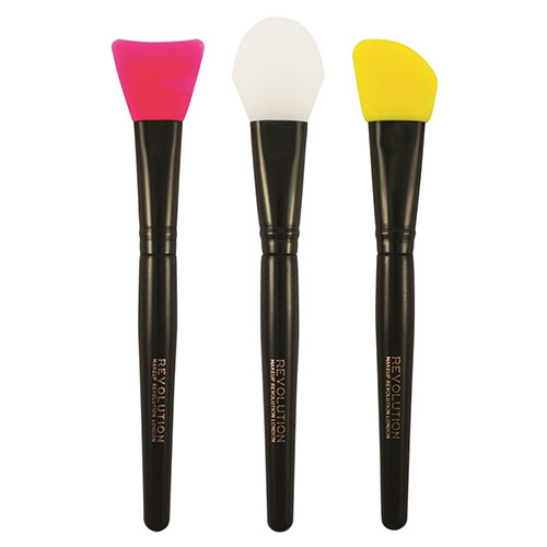 3 מברשות קונטור - MAKEUP REVOLUTION SILICONE CONTOUR