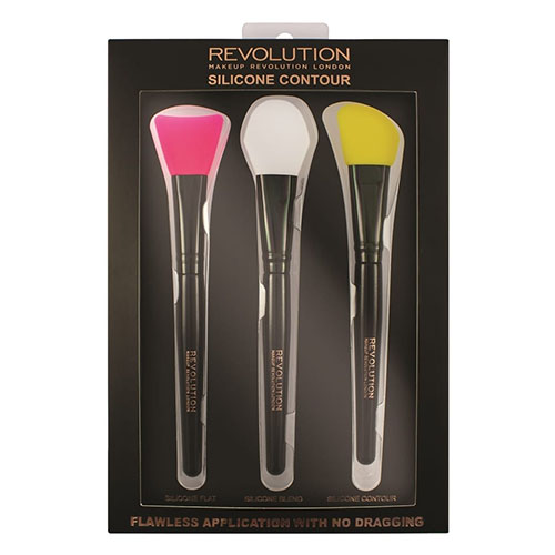 3 מברשות קונטור - MAKEUP REVOLUTION SILICONE CONTOUR – תמונה 2