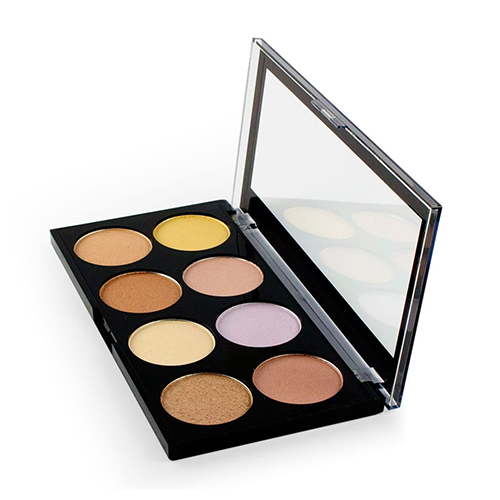 פלטת שמונה הייליטרים - MAKEUP REVOLUTION ULTRA STROBE AND LIGHT PALETTE – תמונה 3