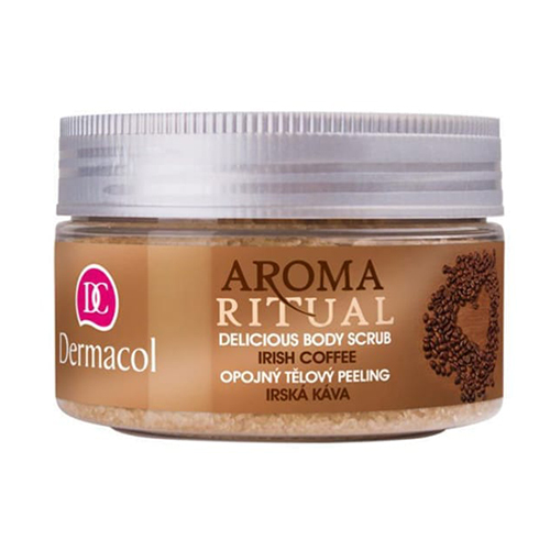 פילינג גוף קפה אירי של דרמקול - AROMA RITUAL DELICIOUS BODY SCRUB IRISH COFFEE