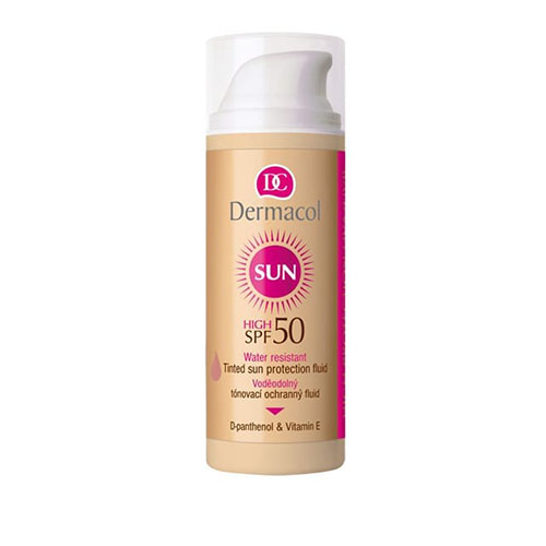 מייקאפ עמיד במים עם מקדם הגנה דרמקול - Tinted Waterproof Foundation SPF 50 – תמונה 2