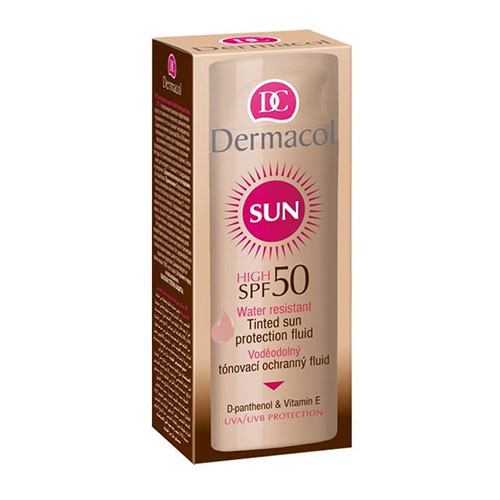 מייקאפ עמיד במים עם מקדם הגנה דרמקול - Tinted Waterproof Foundation SPF 50 – תמונה 3
