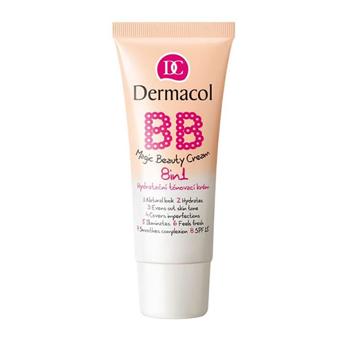 מייקאפ BB וקרם לחות של דרמקול - BB Magic Beauty Cream 8 in1