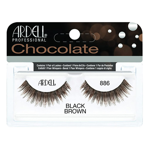 ריסים ארדל בגוון חום/שחור - Chocolate Lashes - Black-brown lashes on strip