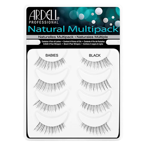 ריסים ארדל - Natural Multipack - Set of 4 pairs of lashes on the strap