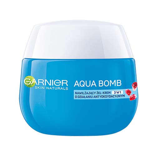 קרם לחות ג'ל של גרנייה GARNIER AQUA BOMB SUPER MOISTURIZING GEL CREAM ANTIOXIDANT 3 IN 1 – תמונה 2