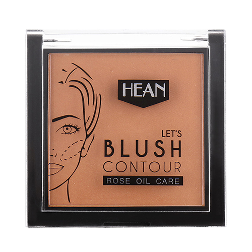 HEAN סומק מועשר בשמן ורדים - LET'S BLUSH CONTOUR - ROSE OIL CARE