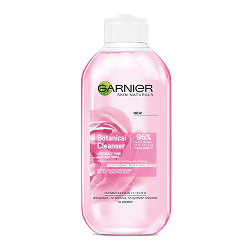 מי ורדים לניקוי הפנים גרנייה - GARNIER Botanical Cleanser Rose Floral Water