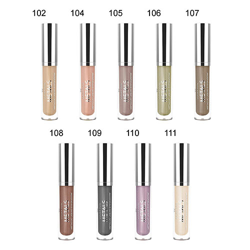 צללית נוזל בגימור מטאלי של גולדן רוז - METALLIC LIQUID EYESHADOW – תמונה 2