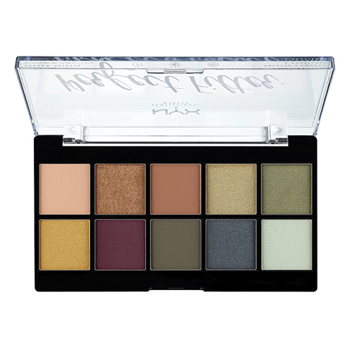 פלטת 10 צלליות של ניקס - NYX Professional Makeup Perfect Filter Eye Shadow Palette Olive You – תמונה 2
