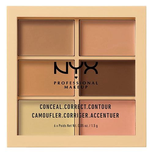 פלטת 6 קונסילרים של ניקס - NYX Professional Makeup CONCEAL CORRECT CONTOUR PALETTE