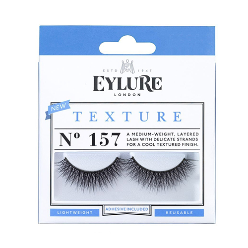 ריסים להדבקה כולל דבק - EYLURE TEXTURE NO 157 Eyelashes with glue