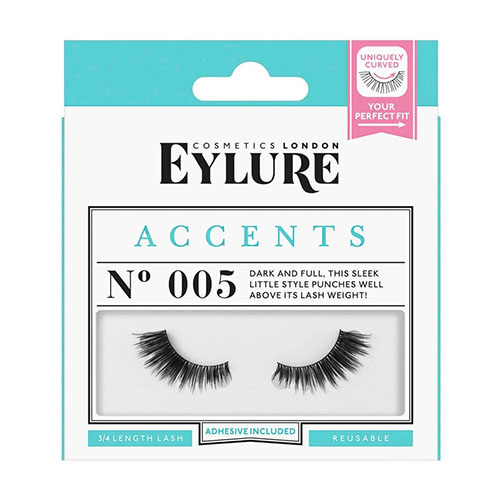 ריסים מלאכותיים להדבקה - EYLURE ACCENTS NO. 005 Eyelashes with glue