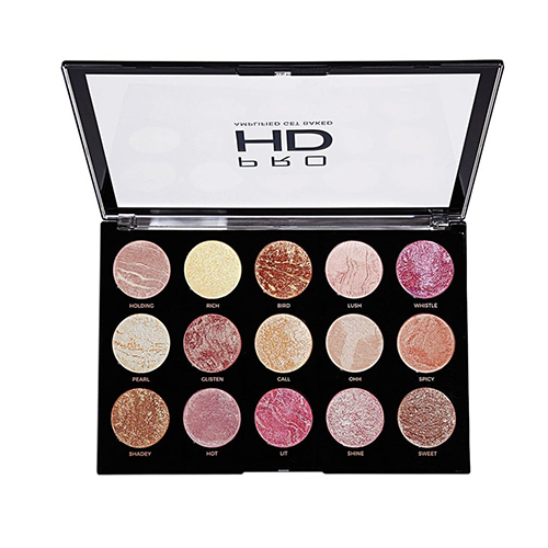 סט של 15 מבהירים ומדגישים - MAKEUP REVOLUTION PRO HD AMPLIFIED GET BAKED – תמונה 2