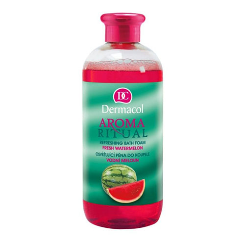 קצף אמבטיה בניחוח אבטיח של דרמקול - AROMA RITUAL - REFRESHING BATH FOAM