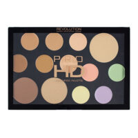 פלטת איפור למתאר הפנים - MAKEUP REVOLUTION PRO HD THE FACE WORKS LIGHT MEDIUM