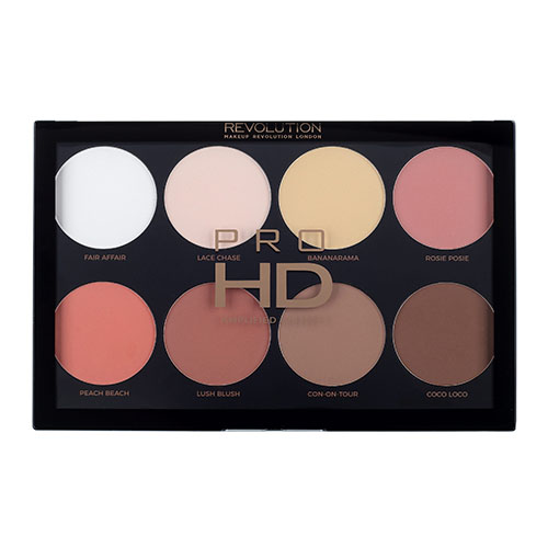 סט 8 אבקות פנים - MAKEUP REVOLUTION PRO HD AMPLIFIED PALETTE MEGA MATTE