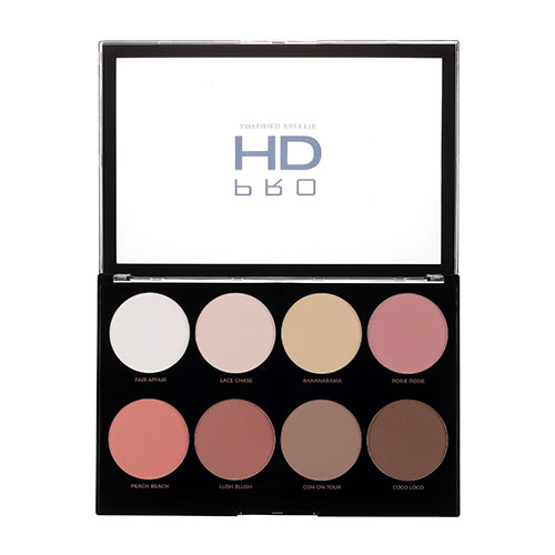 סט 8 אבקות פנים - MAKEUP REVOLUTION PRO HD AMPLIFIED PALETTE MEGA MATTE – תמונה 3