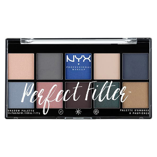 פלטת 10 צלליות של ניקס - NYX Professional Makeup Perfect Filter Eye Shadow Palette Marine Layer