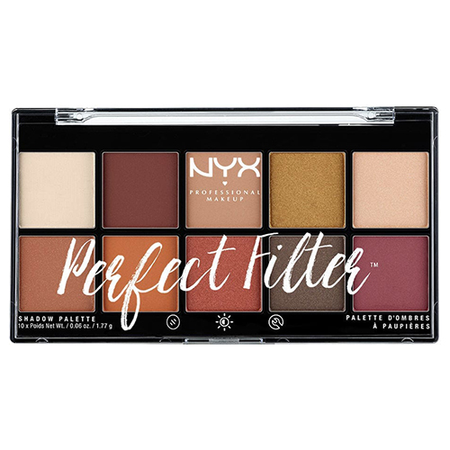 פלטת 10 צלליות של ניקס - NYX Professional Makeup Perfect Eye Shadow Palette Filter Rustic Antique