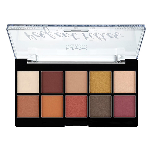 פלטת 10 צלליות של ניקס - NYX Professional Makeup Perfect Eye Shadow Palette Filter Rustic Antique – תמונה 2