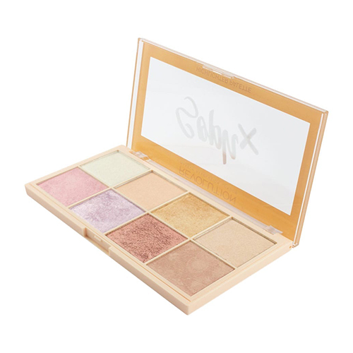 ⁦סט של 8 הייליטרים - MAKEUP REVOLUTION Soph X Highlighter Palette⁩ – תמונה ⁦3⁩
