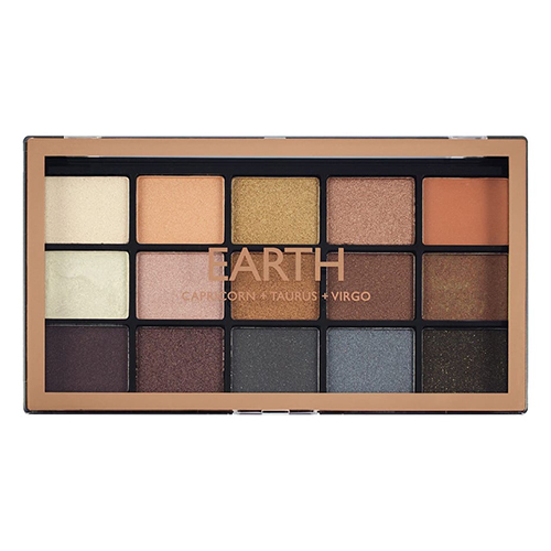 פלטת 15 צלליות - MAKEUP REVOLUTION MY SIGN Eyeshadow Palette EARTH