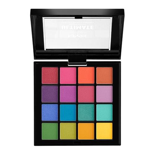 NYX Professional Makeup ULTIMATE SHADOW PALETTE BRIGHTS - פלטת 13 צלליות ו3 פיגמנטים לעיניים – תמונה 2