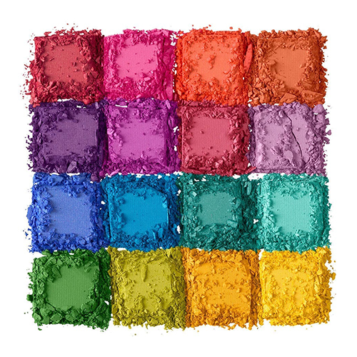 NYX Professional Makeup ULTIMATE SHADOW PALETTE BRIGHTS - פלטת 13 צלליות ו3 פיגמנטים לעיניים – תמונה 3