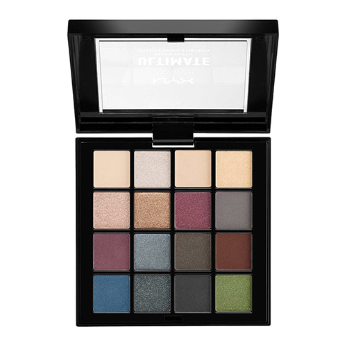 ⁦NYX Professional Makeup ULTIMATE SHADOW PALETTE SMOKEY & HIGHLIGHT - פלטת 13 צלליות ו3 פיגמנטים לעיניים⁩ – תמונה ⁦2⁩