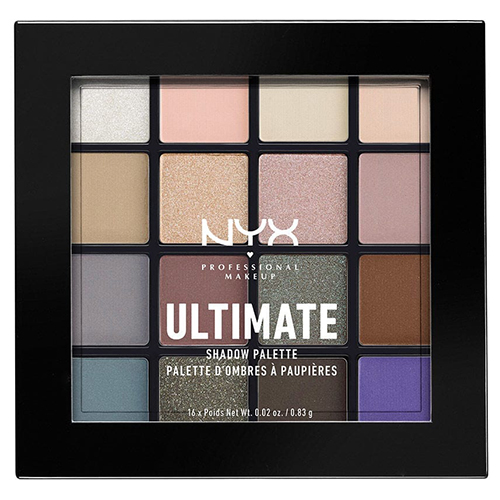 NYX Professional Makeup ULTIMATE SHADOW PALETTE COOL NEUTRALS - פלטת 13 צלליות ו3 פיגמנטים לעיניים