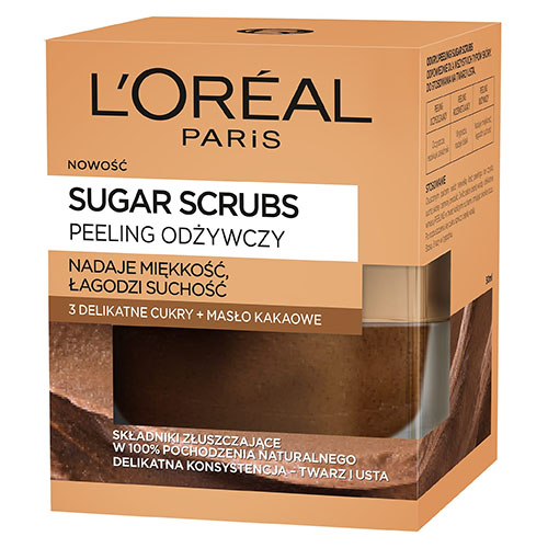 ⁦פילינג סוכר פנים ושפתיים L'Oréal SUGAR SCRUBS Nourishing face and lip scrub⁩ – תמונה ⁦2⁩
