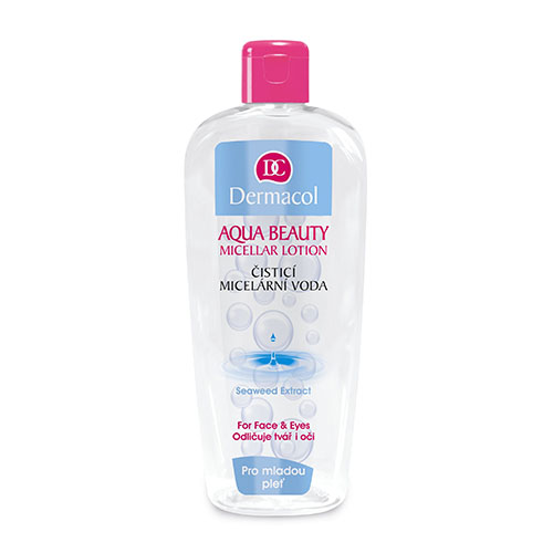 תחליב מיסלרי להסרת איפור דרמקול - AQUA BEAUTY - MECELLAR LOTION 400ml