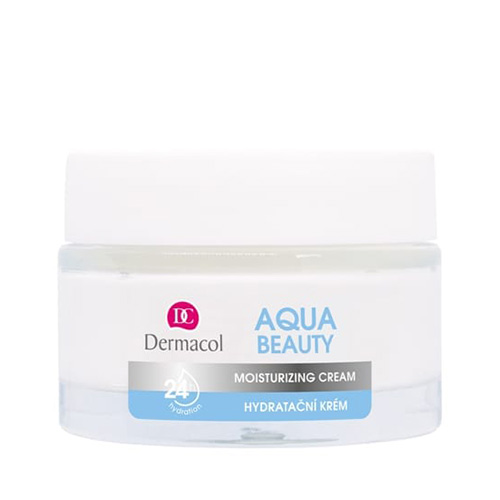 ⁦קרם לחות לפנים דרמקול - AQUA BEAUTY - MOISTURIZING CREAM⁩ – תמונה ⁦3⁩