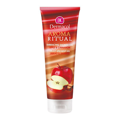 ג'ל רחצה בארומת תפוחים וקינמון דרמקול - AROMA RITUAL