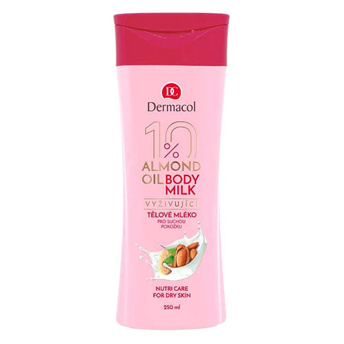 תחליב גוף מעניק לחות וחידוש עור דרמקול - Almond Oil Body Milk