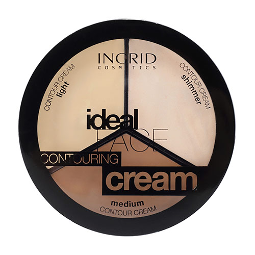 פלטת קונטור בגווני מדיום של אינגריד - IDEAL FACE CONTOURING CREAM - MEDIUM