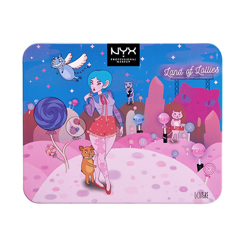 NYX Professional Makeup פלטת צלליות 10 גוונים באריזת מתנה - Land of Lollies Shadow Palette