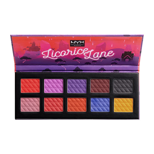 NYX Professional Makeup פלטת צלליות 10 גוונים - Licorice Lane Shadow Palette