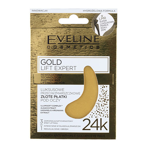מסיכת עיניים מזהב לטיפול בקמטים של אוולין - GOLD LIFT EXPERT Anti wrinkle eye petals with gold