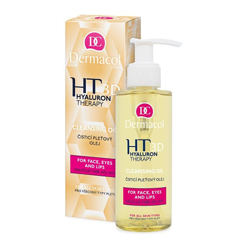 שמן ניקוי לעור הפנים של דרמקול - HYALURON THERAPY 3D – תמונה 3
