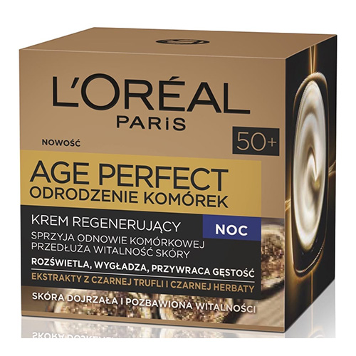 ⁦קרם לילה לעור בוגר לוריאל  - AGE PERFECT - Cell Regeneration - night cream 50+⁩ – תמונה ⁦2⁩